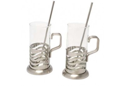 La Cafetiere Wave Latte Glasses (set of 2)